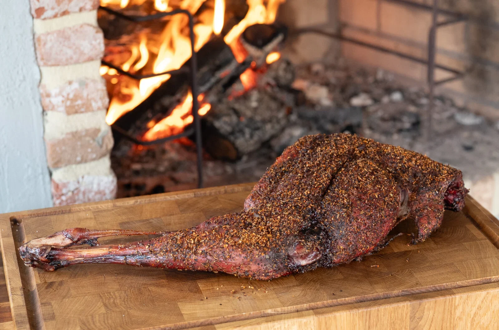 Reebout van de Smokey Bandit Pellet BBQ