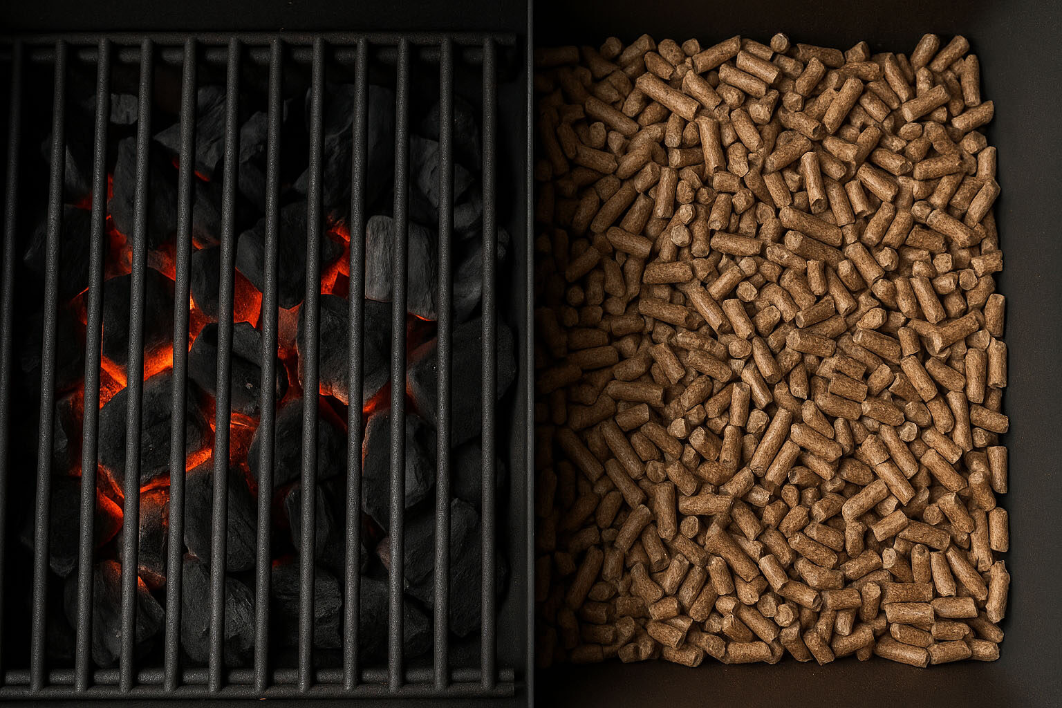 houtskool of pellets